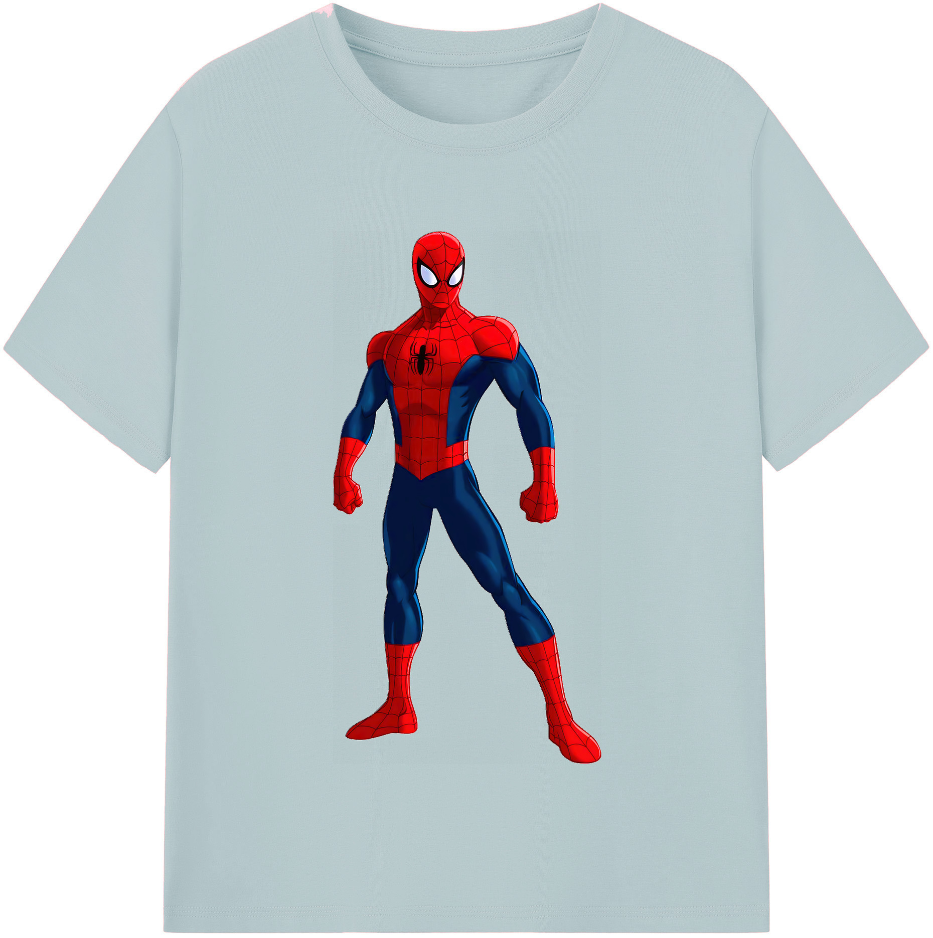 （画像用） Spider Man スパイダーマン 綿100％半袖Tシャツ（フロントプリント）